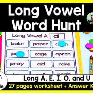 Long Vowel Word Hunt