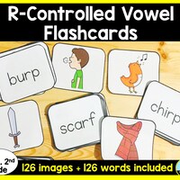 R-controlled Vowel Flashcards - Bossy R Flashcards - Etsy