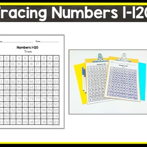 Numbers 1-120 Assessment Worksheet - Etsy
