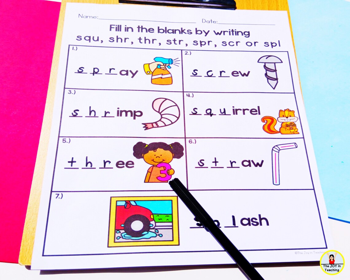Trigraph Worksheet Etsy