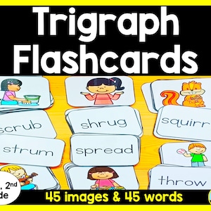 Trigraph Word and Picture Flashcards
