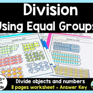 Division Using Equal Groups-Division Using Sets