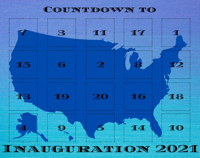 Inauguration 2021 Countdown Calendar Etsy