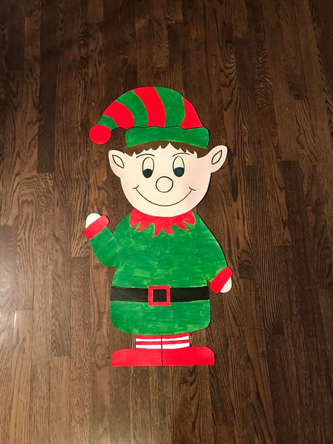 Waving Elf Yard Art or Door Decor - Etsy