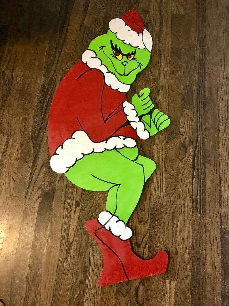 Grinch Pattern for Yard Art or Door Decor Etsy