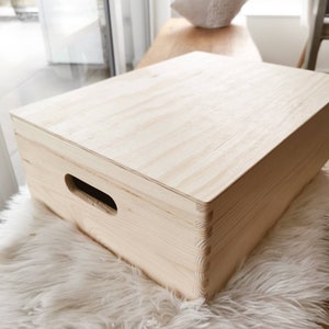 XL Erinnerungsbox personalisiert Erinnerungskiste Holzkiste Holzbox Geschenkidee Geburt Taufe Sternenkind versch. Motive Bild 9