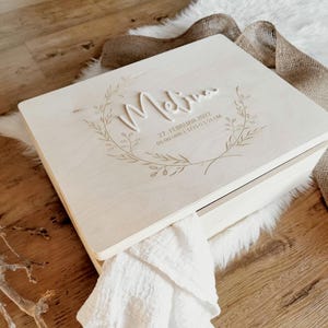 XXL Erinnerungsbox personalisiert | Erinnerungskiste | Holzkiste | Holzbox | Geschenkidee | Geburt | Taufe | Sternenkind | versch. Motive
