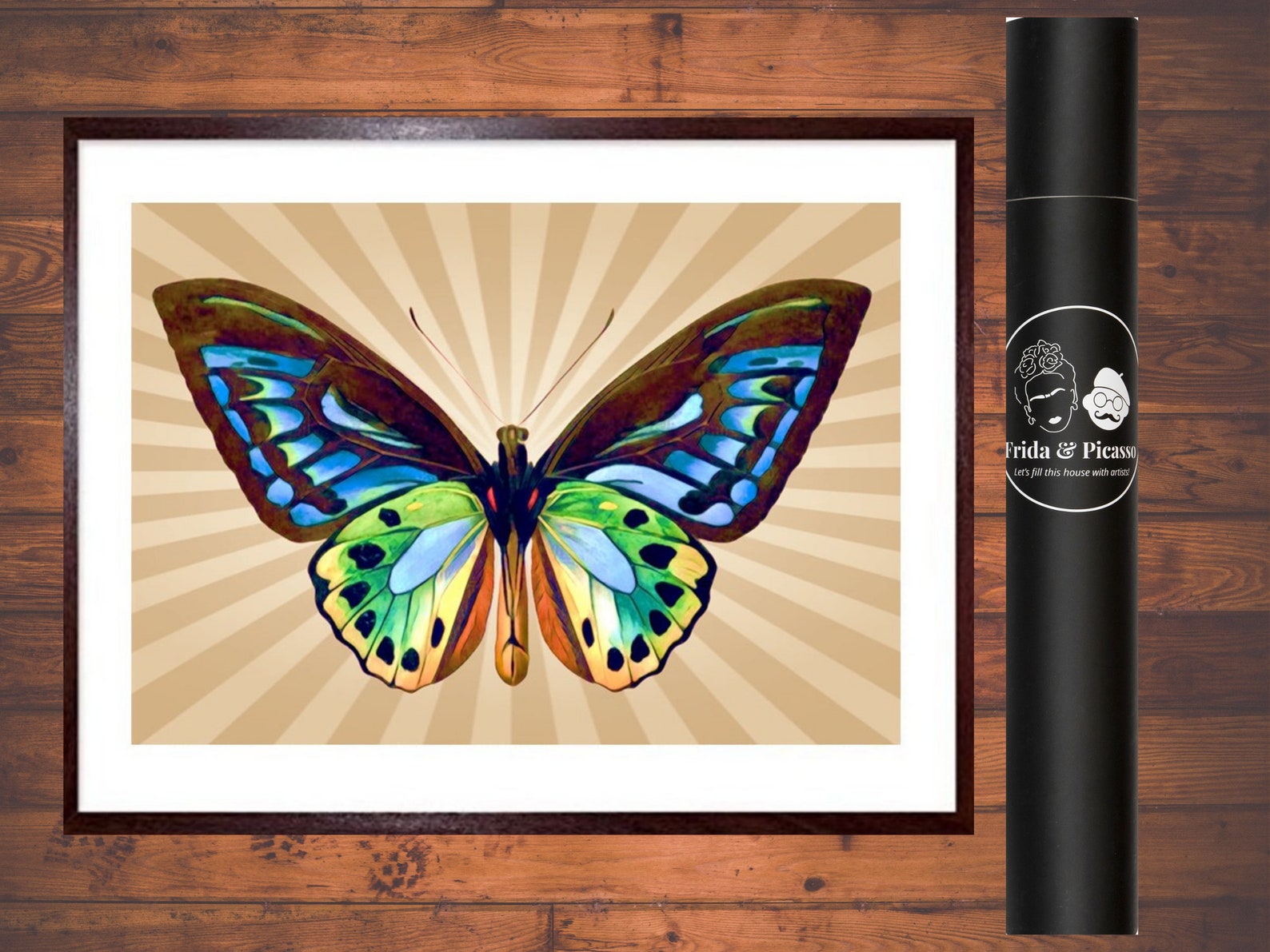 Butterfly Paint by Numbers. Custom Paint by Numbers Kit. Etsy