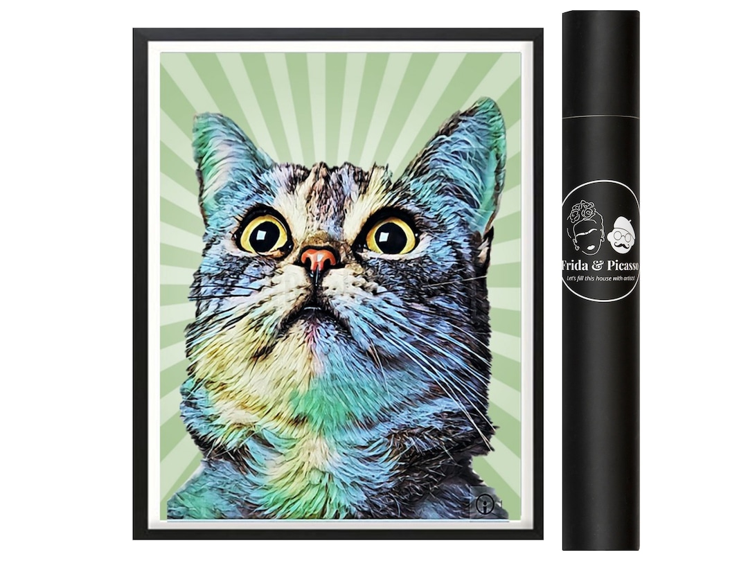 Cat Large Paint by Numbers for Adults Kit Custom Paint by Numbers Pet