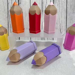 Gastgeschenk Einschulung Buntstift Box | Tischdeko Schulanfang | Geschenkverpackung & Geldgeschenk | Mitgebsel Einschulungsfeier