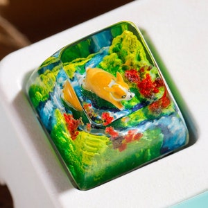 Custom Keycap Artisan, Artisan Keycaps, Artisan Keycap, Keycap set, Kute Keycap, Custom Keycap, Esc Keycap, Anime Keycap