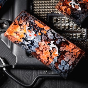 Black and Orange KOI Resin Keycap, Atisan Keycap Handmade SA and OEM Profile, Keycap Set For Cherry Mx Mechanical Keyboard, Gaming Keycaps