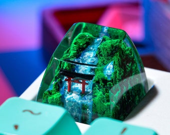 Torii Gate Artisan Keycap, Japanese Keycaps, Artisan Keycap, Torii Gate Custom Keycaps, Cherry MX Keycaps