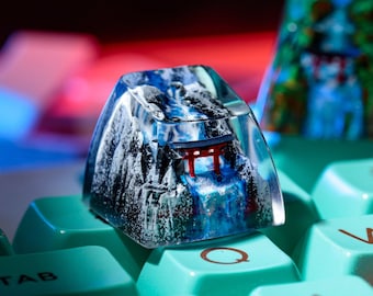 Tecla Torii Gate Artisan, Teclas japonesas, Tecla Artisan, Teclas personalizadas Torii Gate, Teclas Cherry MX