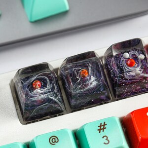 Planets Resin Artisan Keycap, Galaxy Spacebar Keycaps, Interstellar ...