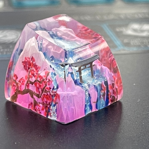 Torii Gate Artisan Keycap, Japanese Keycaps, Artisan Resin Keycap, Torii Gate Custom Keycaps, Cherry MX Keycaps, Mechanical Keyboard