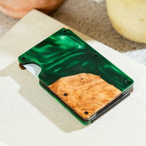Titular de tarjeta personalizado, Titular de tarjeta de crédito para hombres y mujeres, Cartera de titular de tarjeta minimalista personalizada, Regalo para papá, Regalo para novio