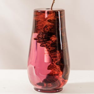 Vase Wood Resin Epoxy, Custom Handmade Vase Epoxy Flower Decor, Resin Vase Art Home Decor, Modern Rustic Home Decor, Housewarming Gift