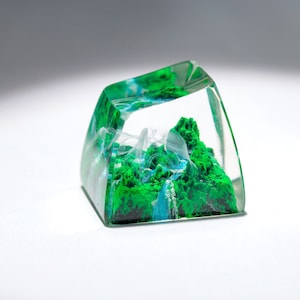Mystery Forest Artisan Keycap, Custom Keycaps, Cherry MX Keycaps, Resin Keycap, Artisan Keycaps, Custom Mechanical Keyboard