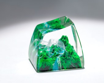Mystery Forest Artisan Keycap, Custom Keycaps, Cherry MX Keycaps, Resin Keycap, Artisan Keycaps, Custom Mechanical Keyboard
