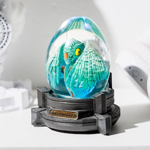 Dinosaur Resin Lamp Egg, Custom Epoxy Resin Art Lamp, Custom Dinosaur Night Light, Table Lamp Egg, Gift for Boyfriends, Handcrafted Gifts