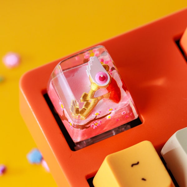 MAGIC STICK Artisan Keycap, Custom Keycaps, Keycaps Anime, Artisan Keycap Cute, Resin Keycaps for Mechanical Keyboard