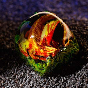 Sleeping Dragon Custom Keycaps, Artisan Keycap, Artisan Keycaps Anime, Cherry MX Keycaps, Dragon Keycap, Keycap Custom