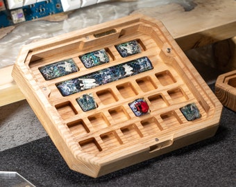 Wooden Keycap Storage, Custom Keycap Holder, Artisan Keycap Storage Box, Gift for Keycapholic