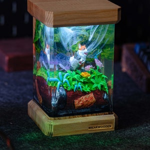 CORGI DOG Resin Lamp, Custom Cute Pet Epoxy Lamp, Dog Resin Night Light, Personalized Table Lamp, Custom Night Light, Handcrafted Gifts