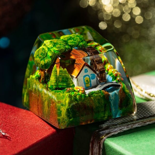 WARM SPRING HOME Artisan Keycap, Custom Resin Esc Keycaps, Keycap Set for Personalized Gift, Artisan Keycaps for Handmade Gift