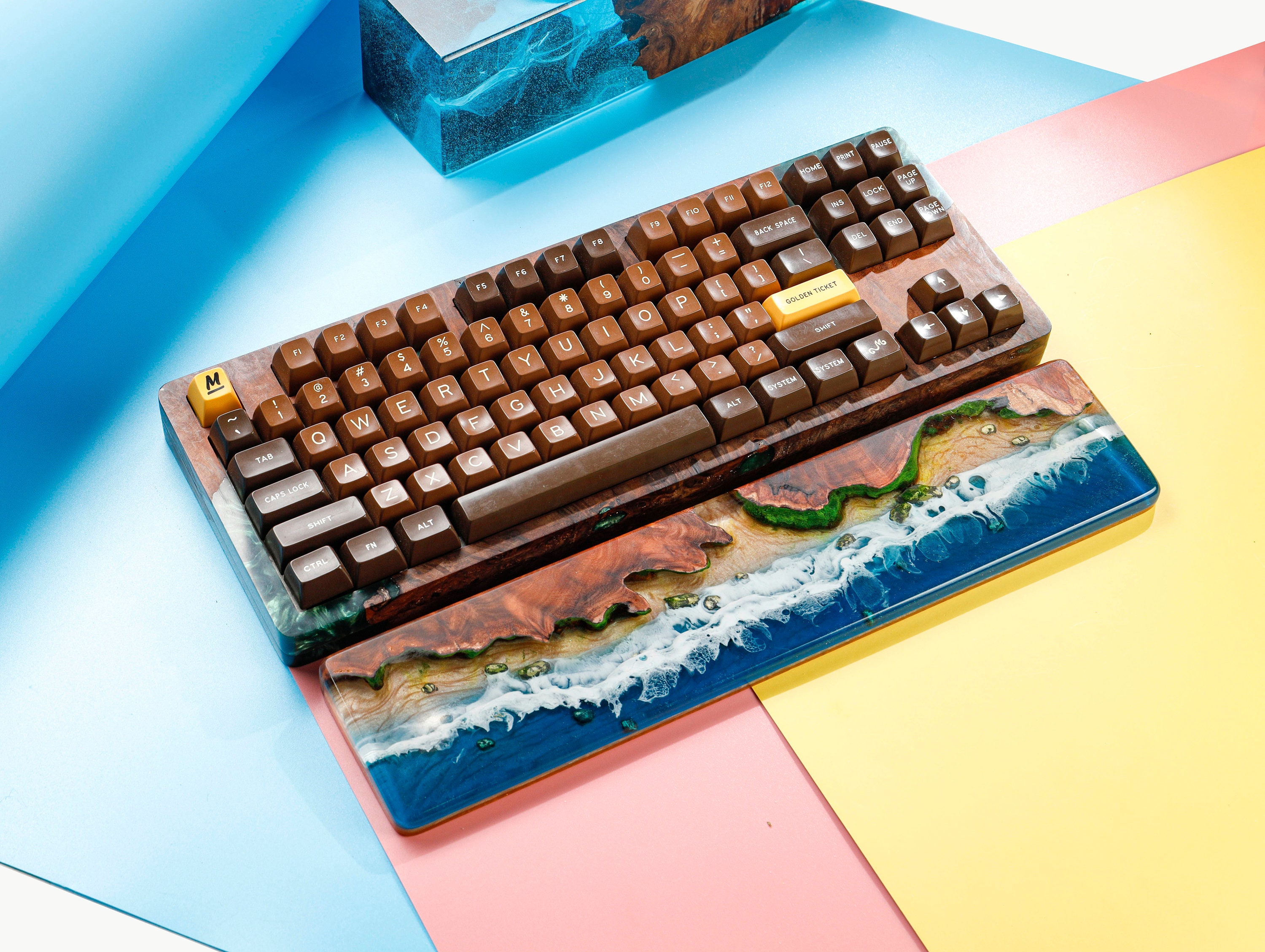 60% Keyboard Wrist Rest – Navy – Turbulent Labs