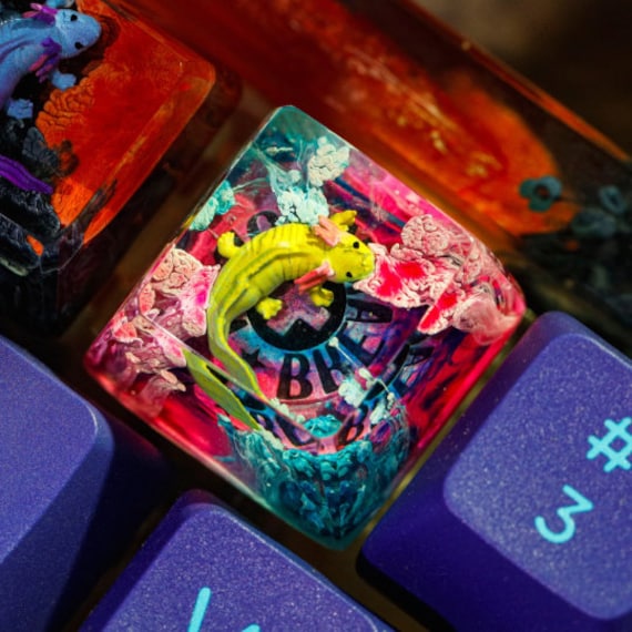 Sunzit PBT Keycaps - MOA Keycaps, Cute Keycaps For Mechanical Keyboard, 131 Keys, Dye-Sublimation Custom Keyboard Keycap Set For