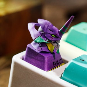 Artisan Keycap, Custom Keycaps, Anime Custom Keycaps, Custom Mechanical Keycaps, Cherry MX Keycaps, Purple Set Keycap, Gift For Him