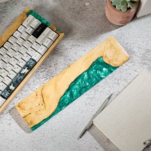 Benutzerdefinierte Holz Handballenauflage, Holz mechanische Tastatur Fall, benutzerdefinierte Holz Handgelenkauflage, benutzerdefinierte Tastatur Handgelenkauflage, handgemachtes Geschenk