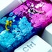 Blue Pink KOI Keycap, Artisan keycap, custom keycaps, resin keycap, artisan keycaps, Spacebar keycap, sa keycaps, anime keycaps
