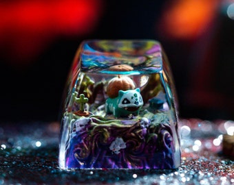 Tecla artesanal de Halloween, tecla de barra espaciadora personalizada, juego de teclas, tecla Kute, tecla Esc, tecla de anime, teclas Cherry MX / Regalo para él