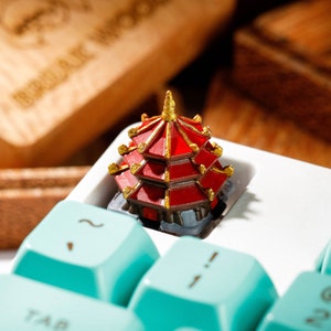 Aangepaste ambachtelijke keycap, ESC-hars keycap, hars handgemaakte keycap, keycaps anime, Japanse keycaps, keycap anime, leuke keycaps, cadeau voor papa