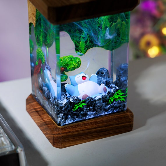SNOLAX Pokemon Resin Diorama Lamp, Custom Diorama Kit, Pokemon Gifts and  Table Lamp for Christmas Decor, Personalized Gift for Her 