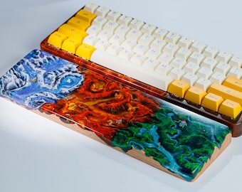 Kingdom Artisan Wrist Rest, Resin Keyboard Wrist Rest, Custom Wooden Resin Wrist Rest, Custom Keyboard Wrist Rest, Handmade Gift