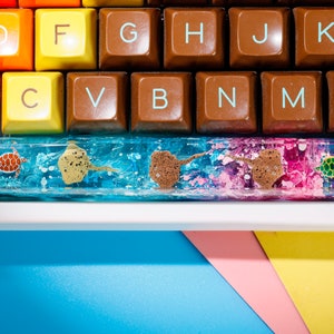 Artisan Keycap, Ray Resin Keycap, SA and OEM Keycaps For Cherry MX Mechanical Gaming Keyboard, Keycap Set, Gaming Keycap, Gift for him