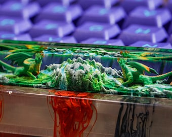 Custom Artisan Keycap, Spacebar Resin Keycap, Resin Handmade Keycap, Keycaps anime, Mechanical Gaming Keyboard, Cute keycaps, Gift for him