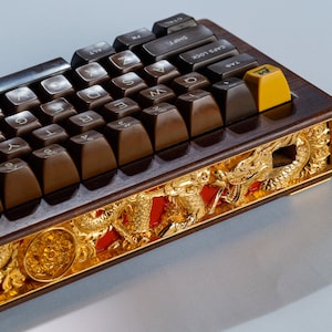 THE GREAT EMPERIAL Wood KeyBoard Case, Mechanical Keyboard Case, Custom Keyboard Case, Wooden Keyboard Cover