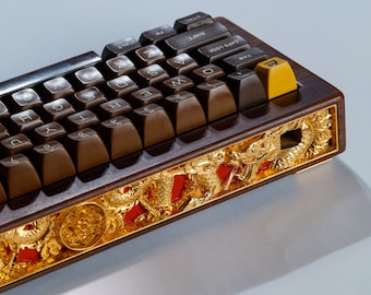 THE GREAT EMPERIAL Wood KeyBoard Case, Mechanical Keyboard Case, Custom Keyboard Case, Wooden Keyboard Cover