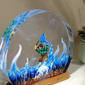 SWORDMAN Resin Lamp, Custom Anime Diorama Night Light, Personalized Diorama Kit Gift For Him, Christmas Gifts for Home Decor image 7
