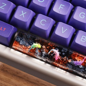 Axolotl Artisan Custom Keycaps, Cherry MX Keycaps Cute ESC Keycap ...