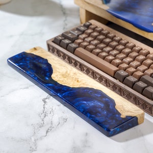 Benutzerdefinierte Holz Handballenauflage, Holz mechanische Tastatur Fall, benutzerdefinierte Holz Handgelenkauflage, benutzerdefinierte Tastatur Handgelenkauflage, handgemachtes Geschenk