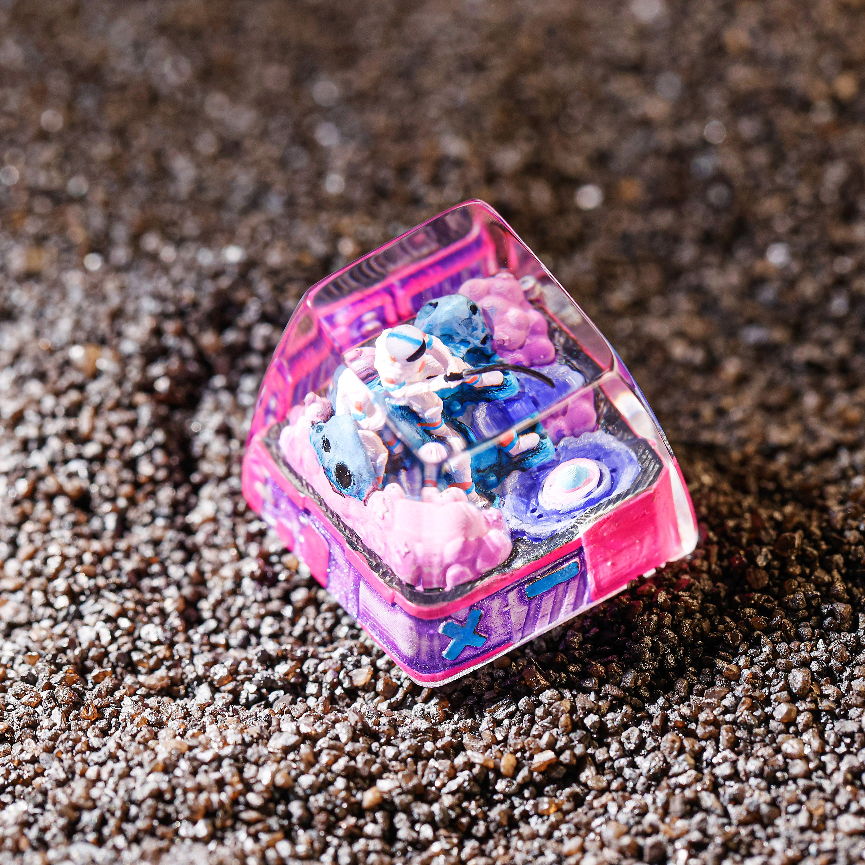Astro Keycaps ASTRONAUT in Galaxy Space Artisan Keycap, Astronaut Custom Keycaps ...