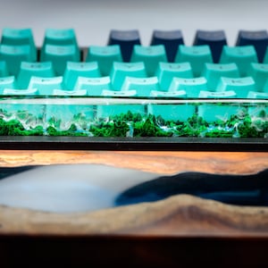 Mystery Forest Spacebar Artisan Keycap, Spacebar Custom Keycaps, Cherry MX Keycaps, Custom Mechanical Keycaps