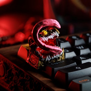 Halloween Ghost Artisan Keycap, Ghost Box Custom Keycaps for Halloween Decor, Resin Keycap for Halloween Gifts