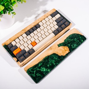Benutzerdefinierte Holz Handballenauflage, Holz mechanische Tastatur Fall, benutzerdefinierte Holz Handgelenkauflage, benutzerdefinierte Tastatur Handgelenkauflage, handgemachtes Geschenk